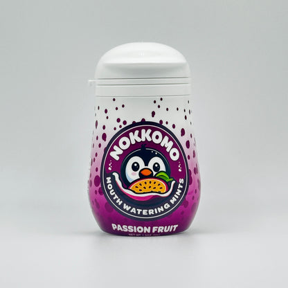 Nokkomo Mints Passion Fruit Fizzy Mints for Cottonmouth Relief