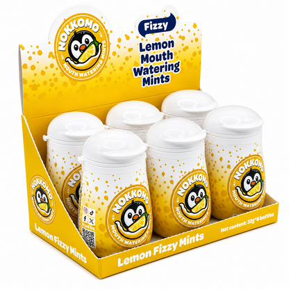 Nokkomo lemon mints for cotton mouth relief 6 Pack