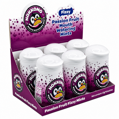 Nokkomo passion fruit mints for cotton mouth relief 6 Pack