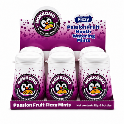 Nokkomo passion fruit mints for cotton mouth relief 6 Pack