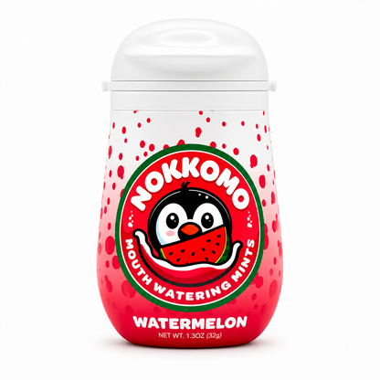 Nokkomo watermelon mints for cotton mouth relief
