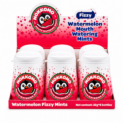 Nokkomo watermelon mints for cotton mouth relief 6 Pack