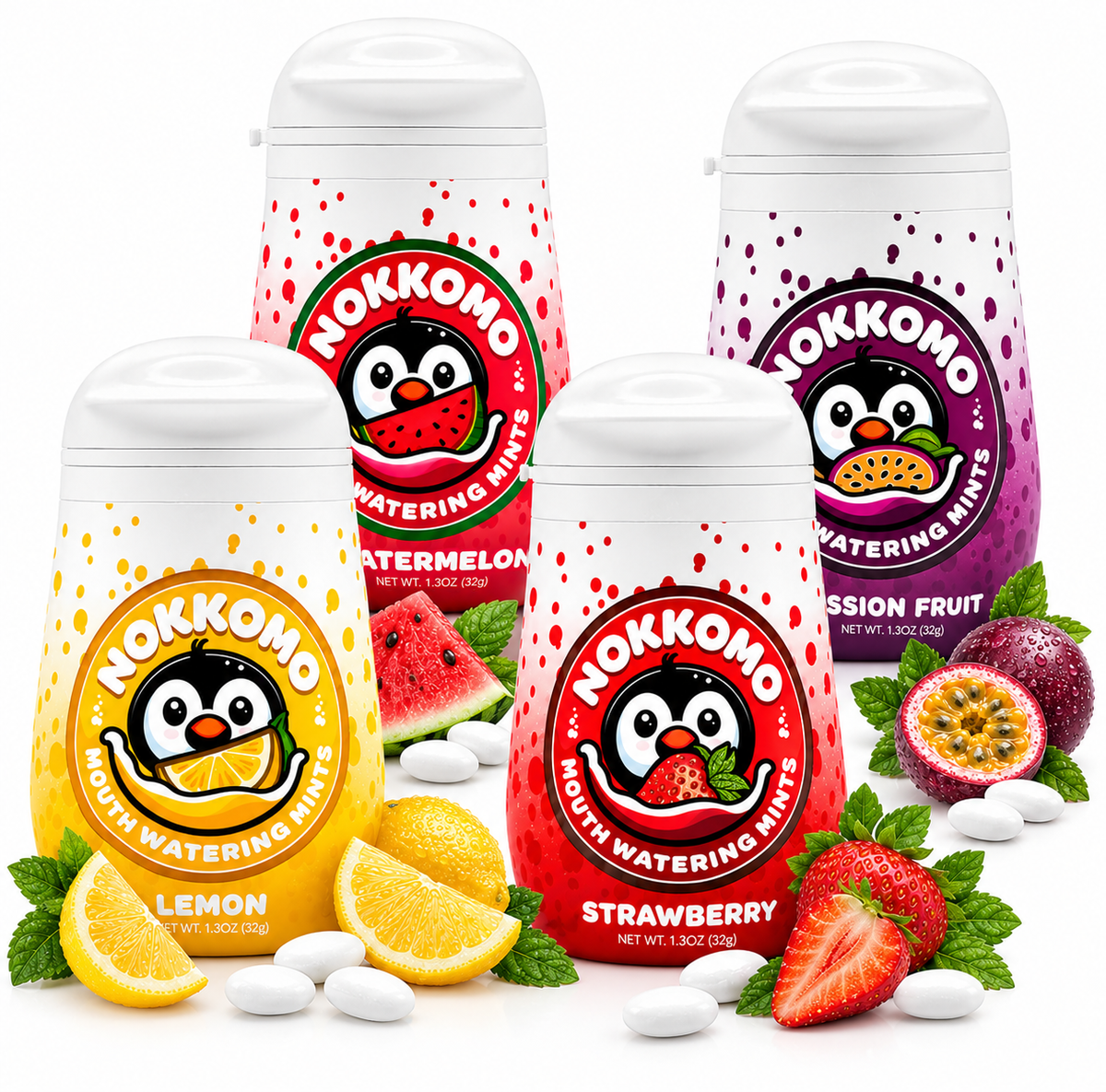 Nokkomo Mints Variety Pack for Dry Mouth Relief