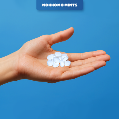 Nokkomo Mints Strawberry Fizzy Mints for Cottonmouth Relief